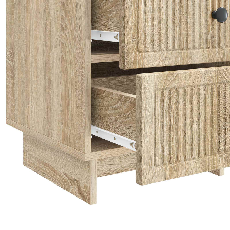 Nachtkastje Sonoma Eiken 43 x 41 x 66,5 cm Bewerkt hout