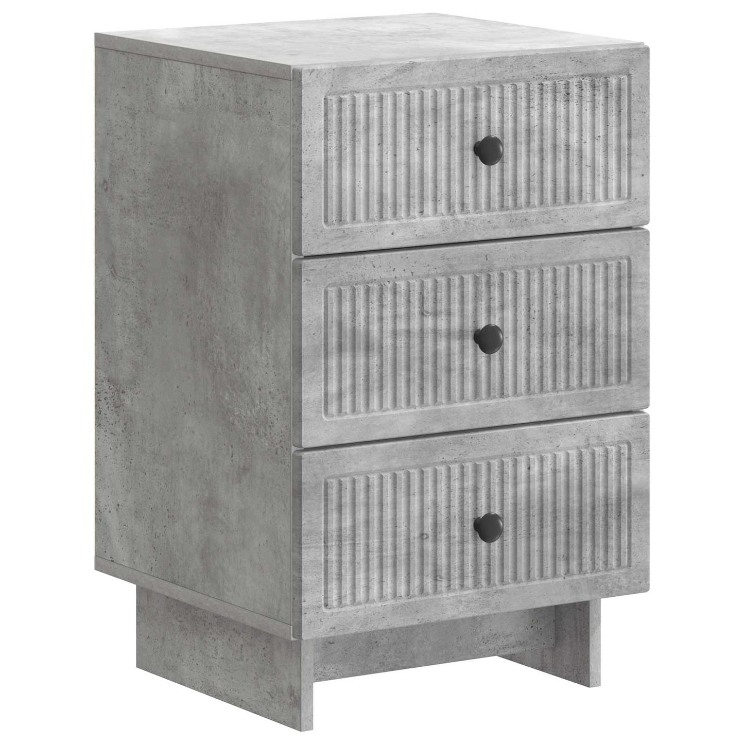 Nachtkastje met lade Betongrijs 43 x 41 x 66,5 cm Bewerkt hout