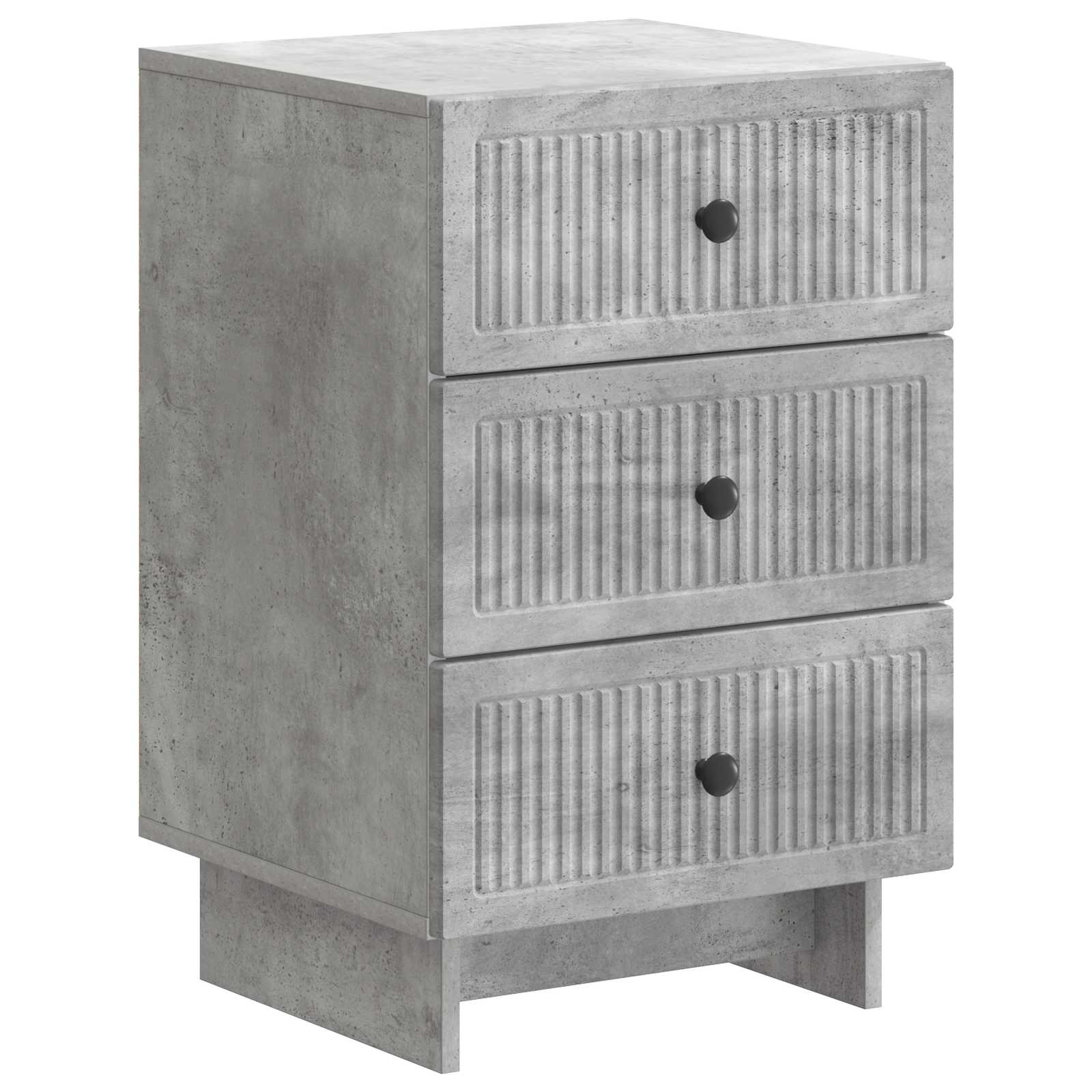 Nachtkastje met lade Betongrijs 43 x 41 x 66,5 cm Bewerkt hout