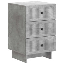 Nachtkastje met lade Betongrijs 43 x 41 x 66,5 cm Bewerkt hout