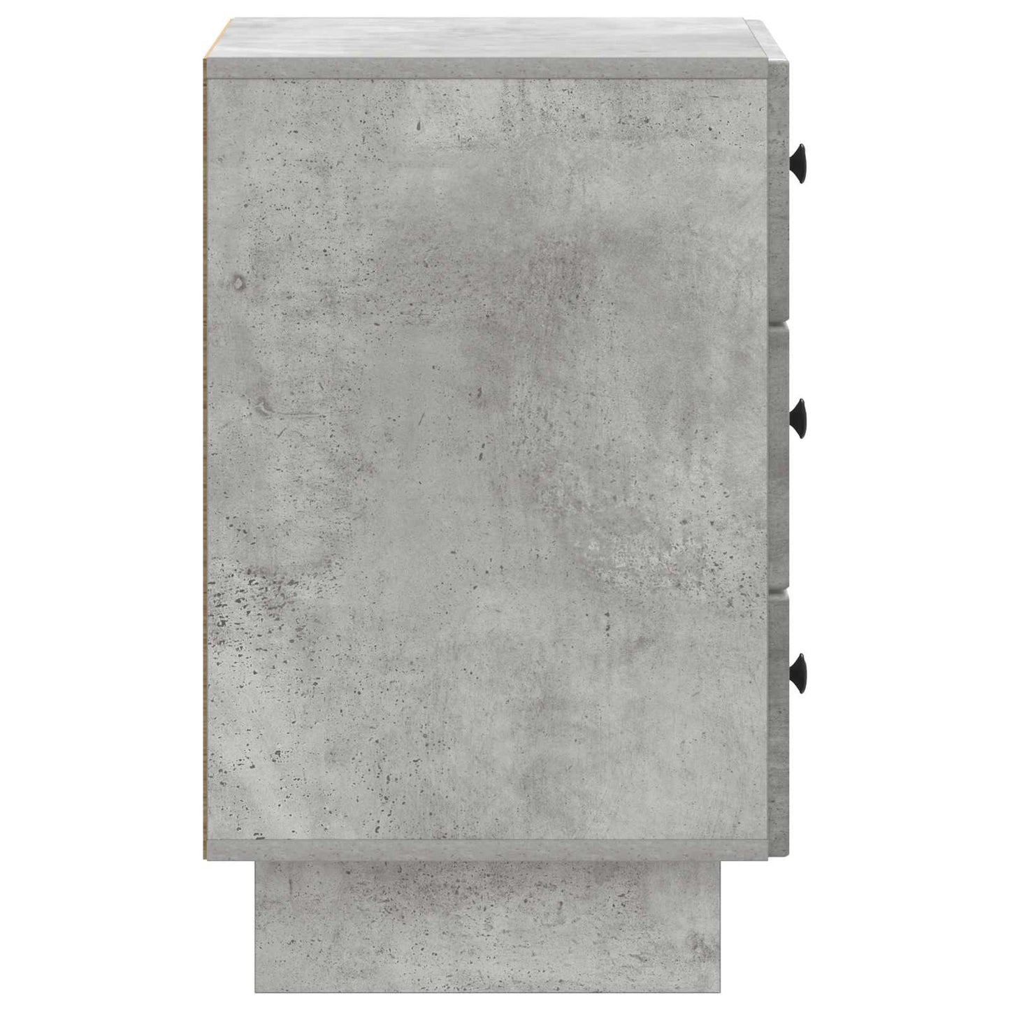 Nachtkastje met lade Betongrijs 43 x 41 x 66,5 cm Bewerkt hout