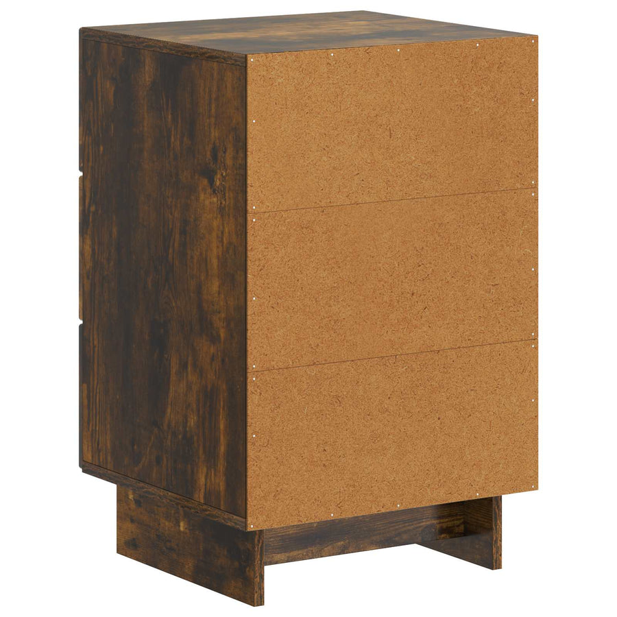 Nachtkastje Gerookt eiken 43 x 41 x 66,5 cm Bewerkt hout
