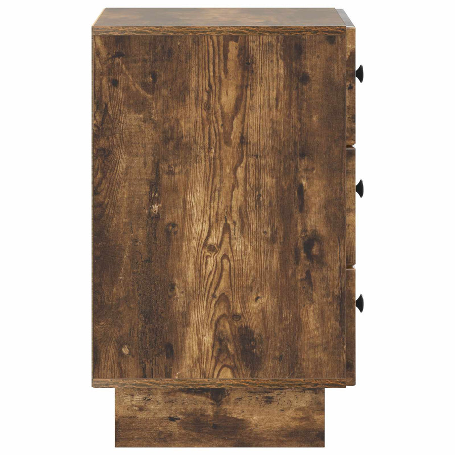Nachtkastje Gerookt eiken 43 x 41 x 66,5 cm Bewerkt hout