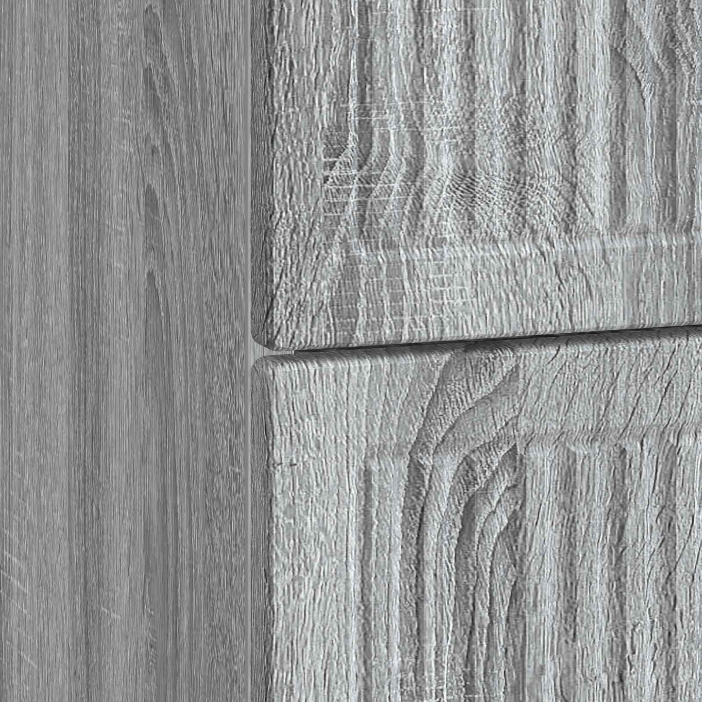 Nachtkastje Grijs sonoma 43 x 41 x 66,5 cm Bewerkt hout