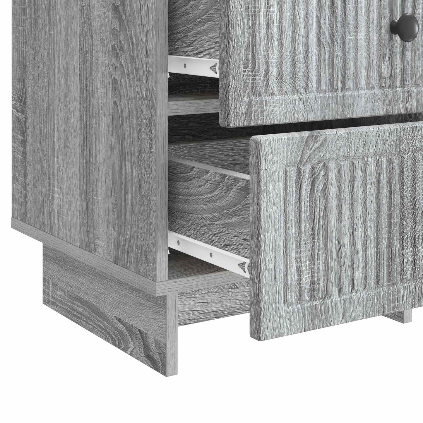 Nachtkastje Grijs sonoma 43 x 41 x 66,5 cm Bewerkt hout