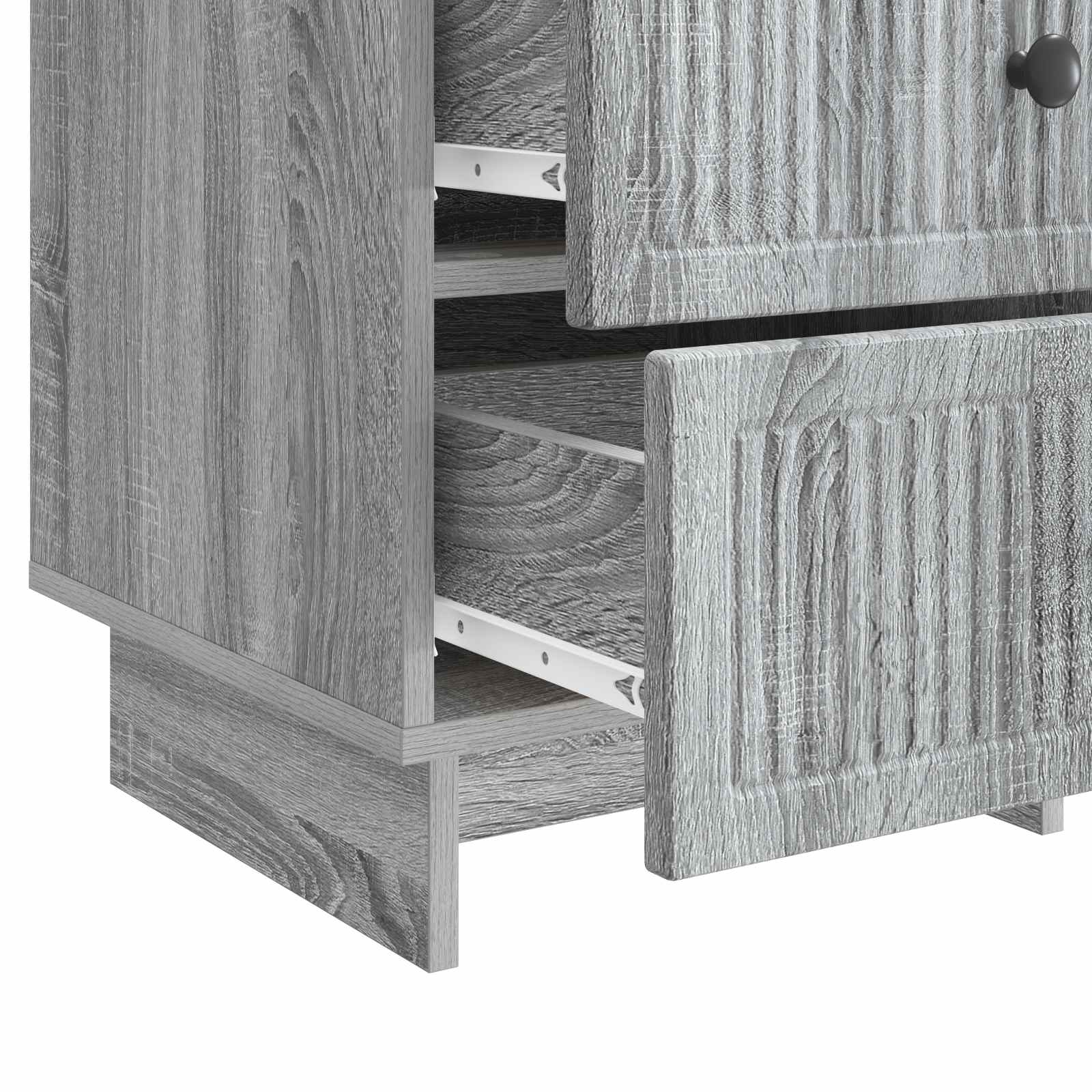 Nachtkastje Grijs sonoma 43 x 41 x 66,5 cm Bewerkt hout
