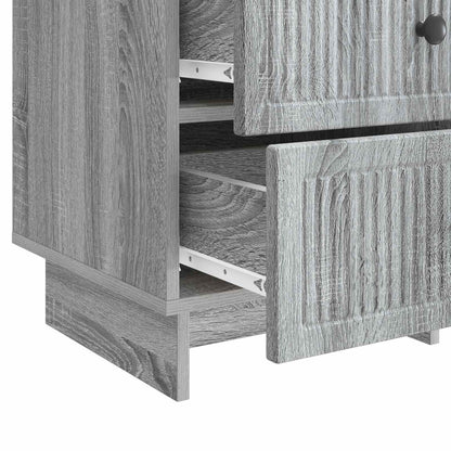 Nachtkastje Grijs sonoma 43 x 41 x 66,5 cm Bewerkt hout