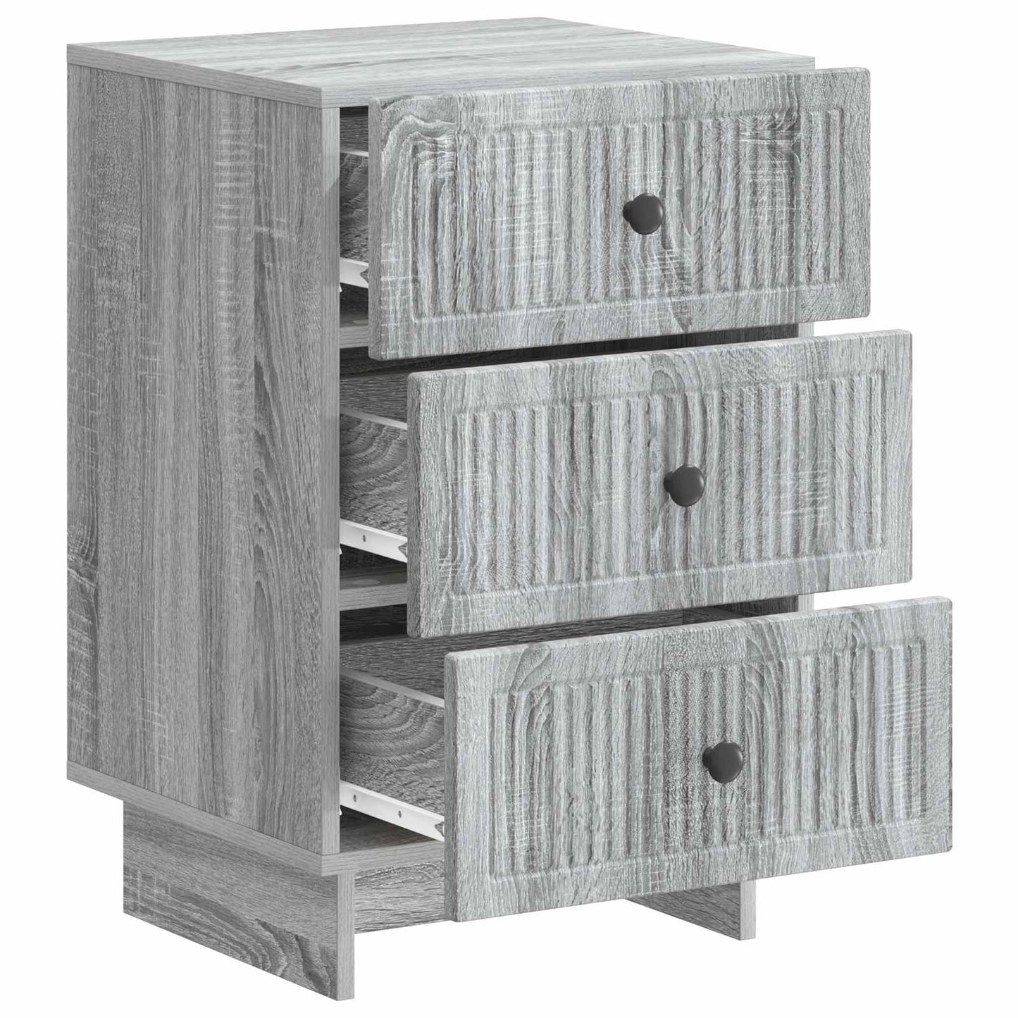 Nachtkastje Grijs sonoma 43 x 41 x 66,5 cm Bewerkt hout