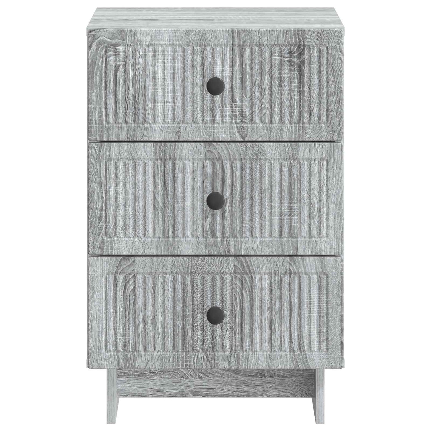 Nachtkastje Grijs sonoma 43 x 41 x 66,5 cm Bewerkt hout