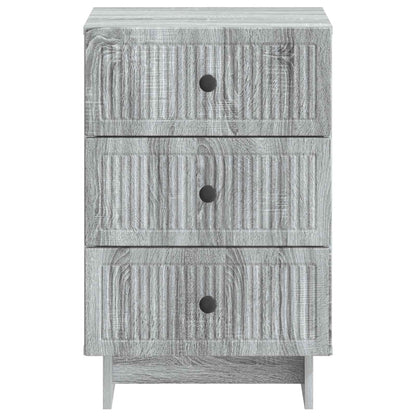 Nachtkastje Grijs sonoma 43 x 41 x 66,5 cm Bewerkt hout