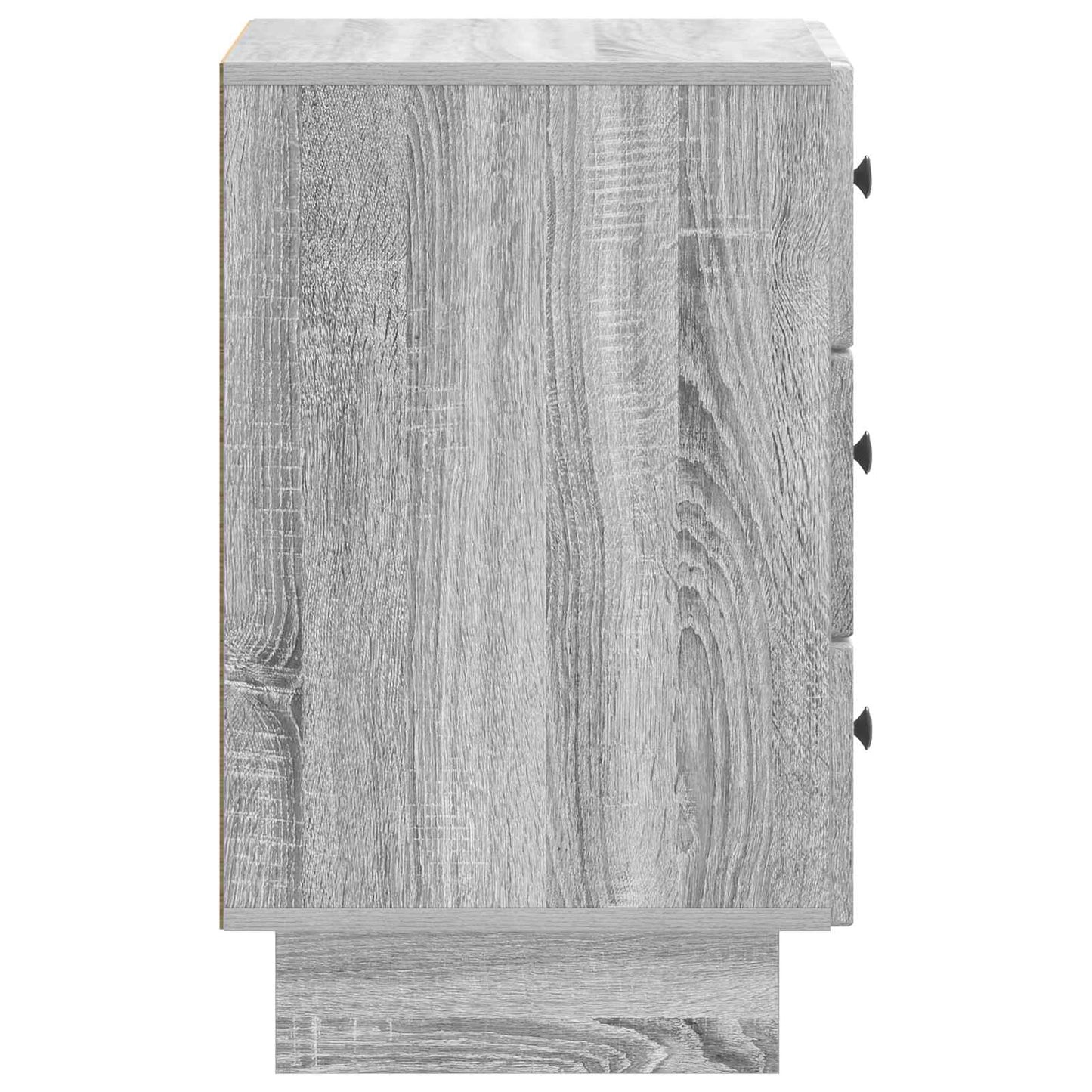 Nachtkastje Grijs sonoma 43 x 41 x 66,5 cm Bewerkt hout