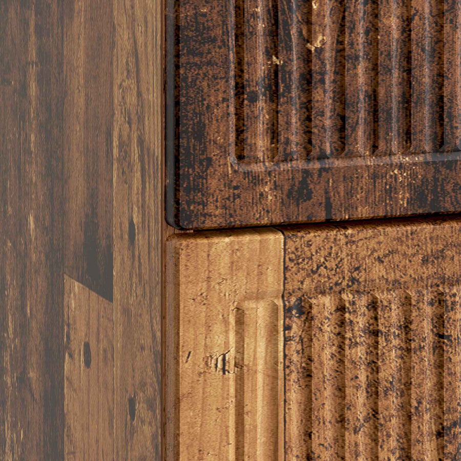 Nachtkastje met lade Oud hout 43 x 41 x 66,5 cm Bewerkt hout