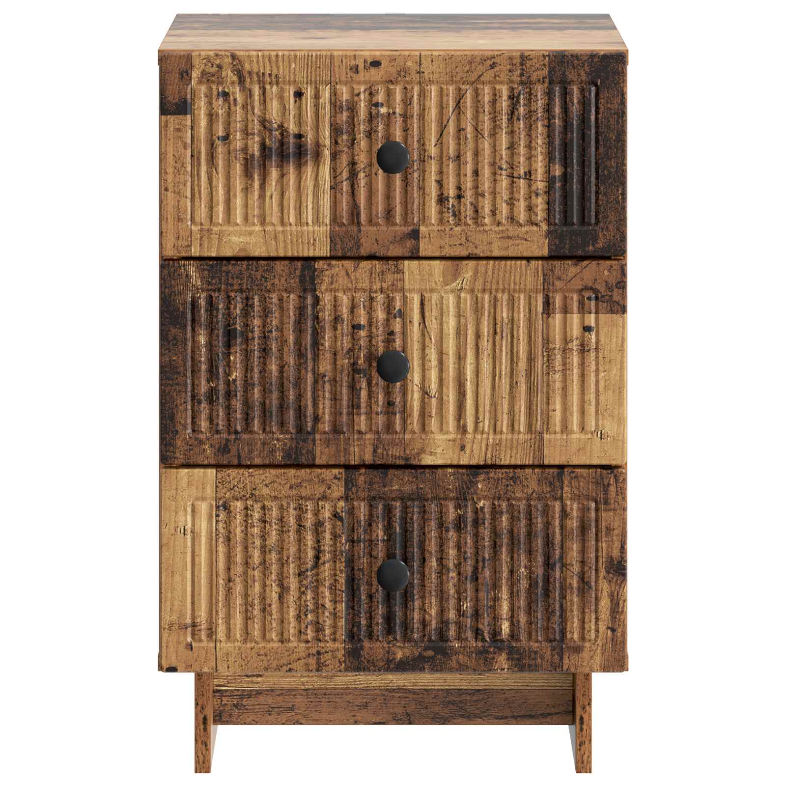 Nachtkastje met lade Oud hout 43 x 41 x 66,5 cm Bewerkt hout