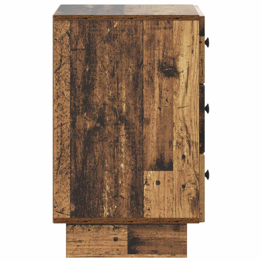 Nachtkastje met lade Oud hout 43 x 41 x 66,5 cm Bewerkt hout