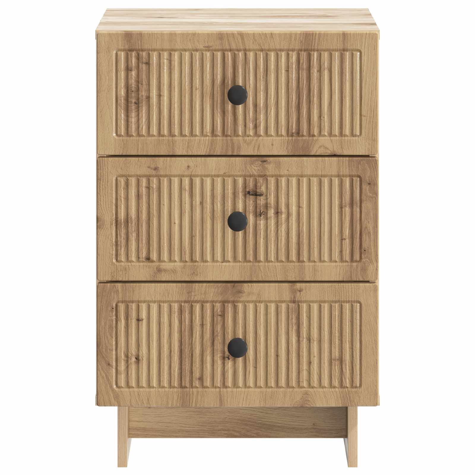 Nachtkastje Artisanaal eiken 43 x 41 x 66,5 cm Bewerkt hout