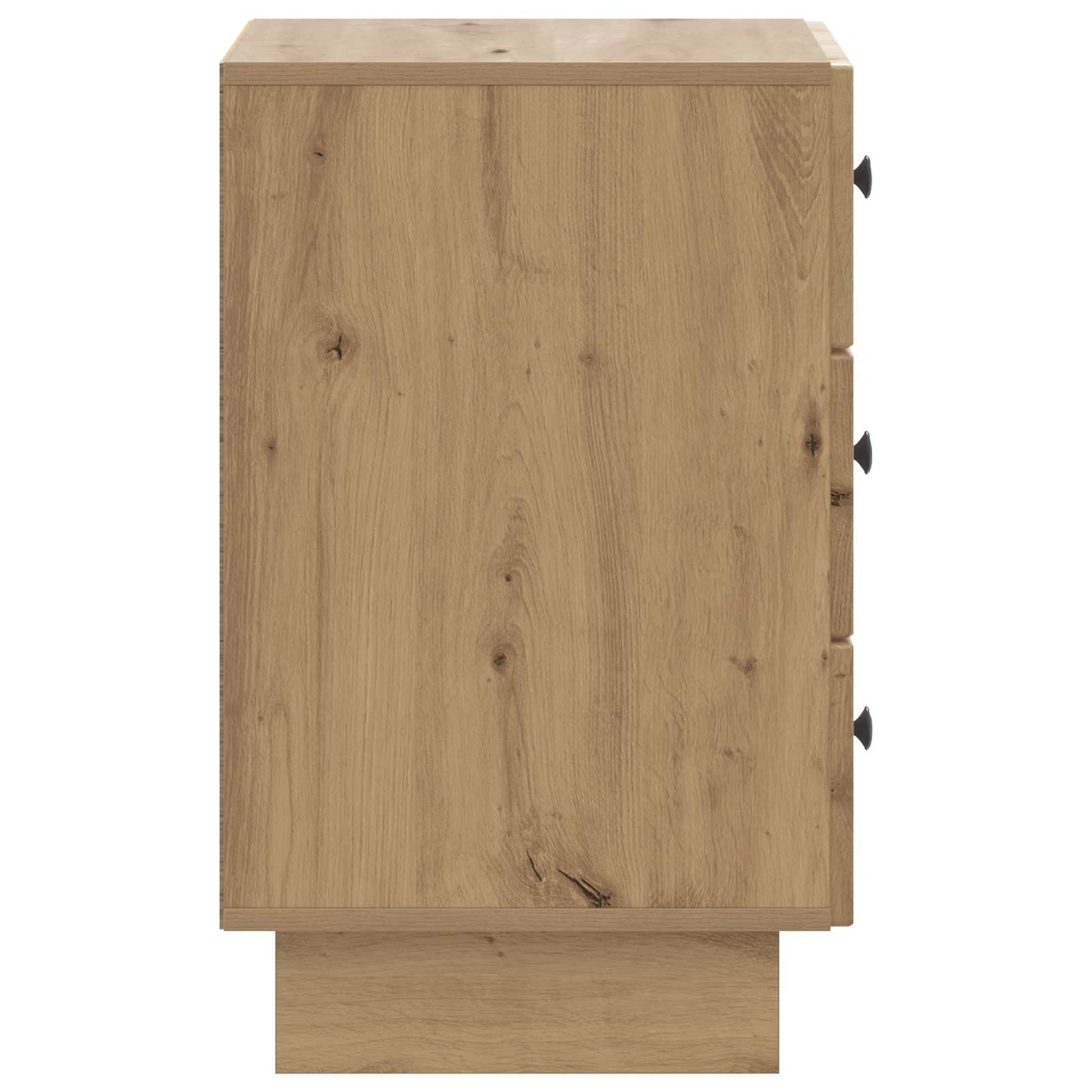 Nachtkastje Artisanaal eiken 43 x 41 x 66,5 cm Bewerkt hout