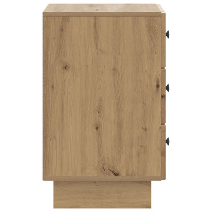 Nachtkastje Artisanaal eiken 43 x 41 x 66,5 cm Bewerkt hout
