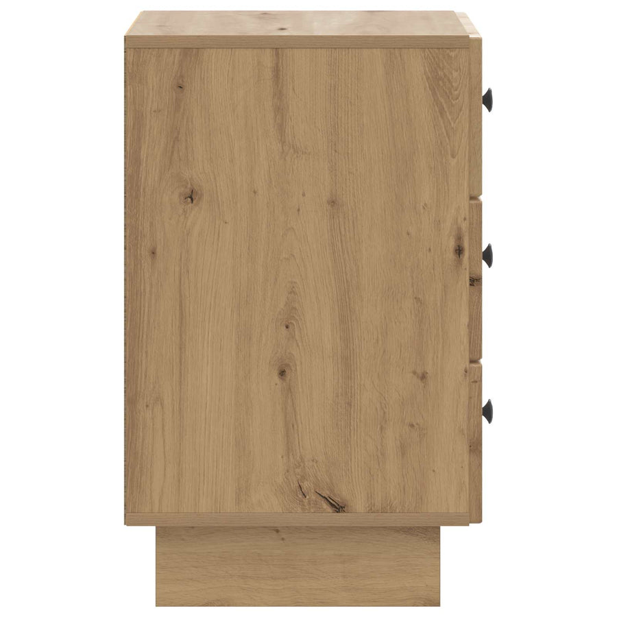 Nachtkastje Artisanaal eiken 43 x 41 x 66,5 cm Bewerkt hout