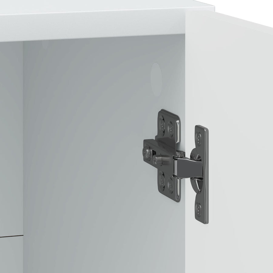 Nachtkastje 2 pcs Wit 43 x 34,5 x 50 cm Bewerkt hout