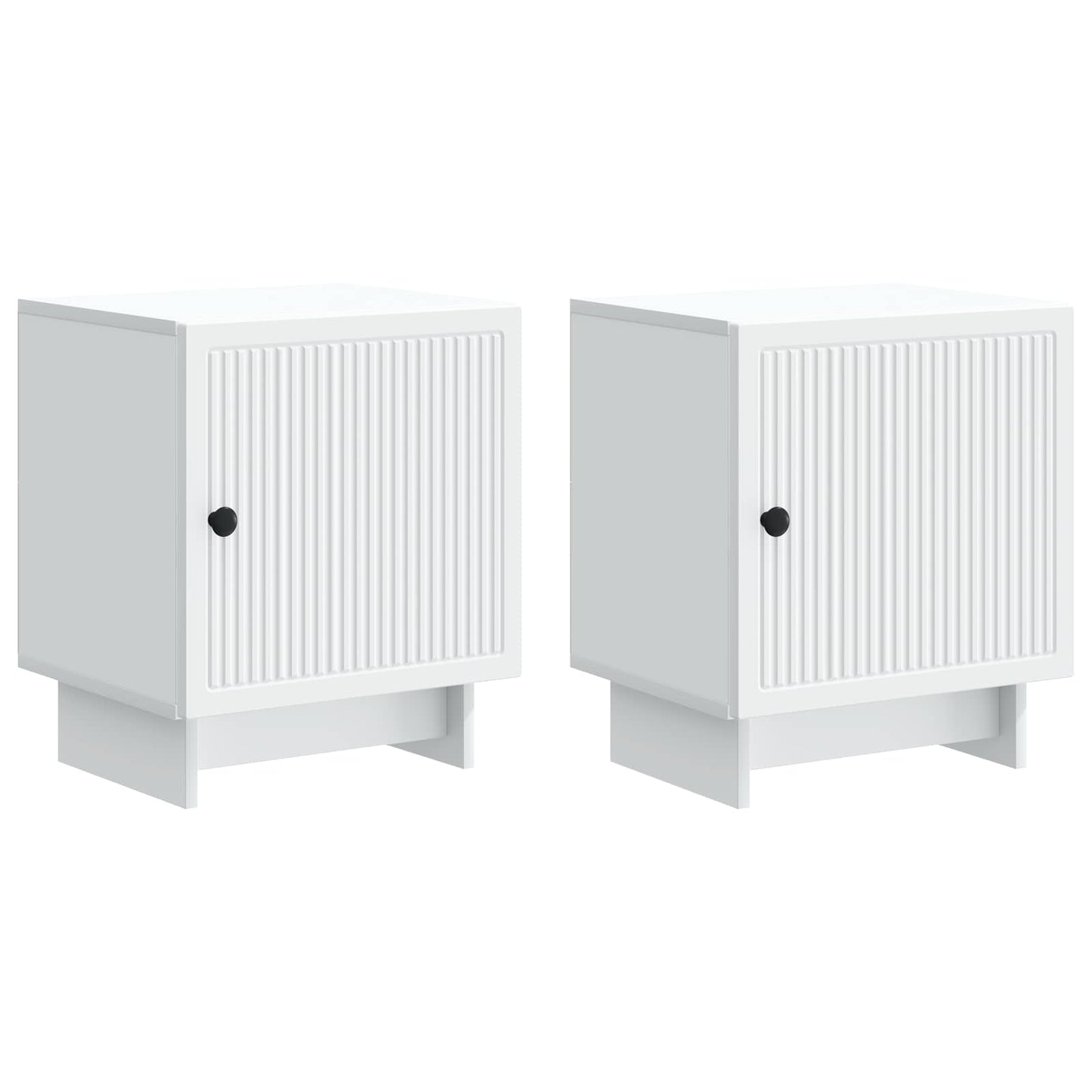 Nachtkastje 2 pcs Wit 43 x 34,5 x 50 cm Bewerkt hout