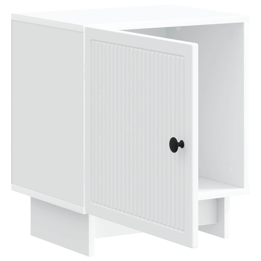 Nachtkastje 2 pcs Wit 43 x 34,5 x 50 cm Bewerkt hout