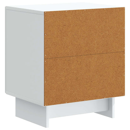 Nachtkastje 2 pcs Wit 43 x 34,5 x 50 cm Bewerkt hout