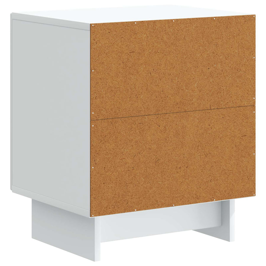 Nachtkastje 2 pcs Wit 43 x 34,5 x 50 cm Bewerkt hout
