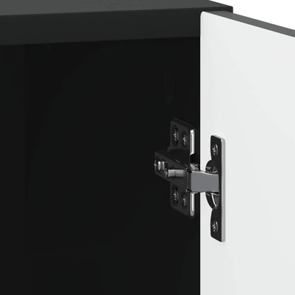 Nachtkastje 2 pcs Zwart 43 x 34,5 x 50 cm Bewerkt hout