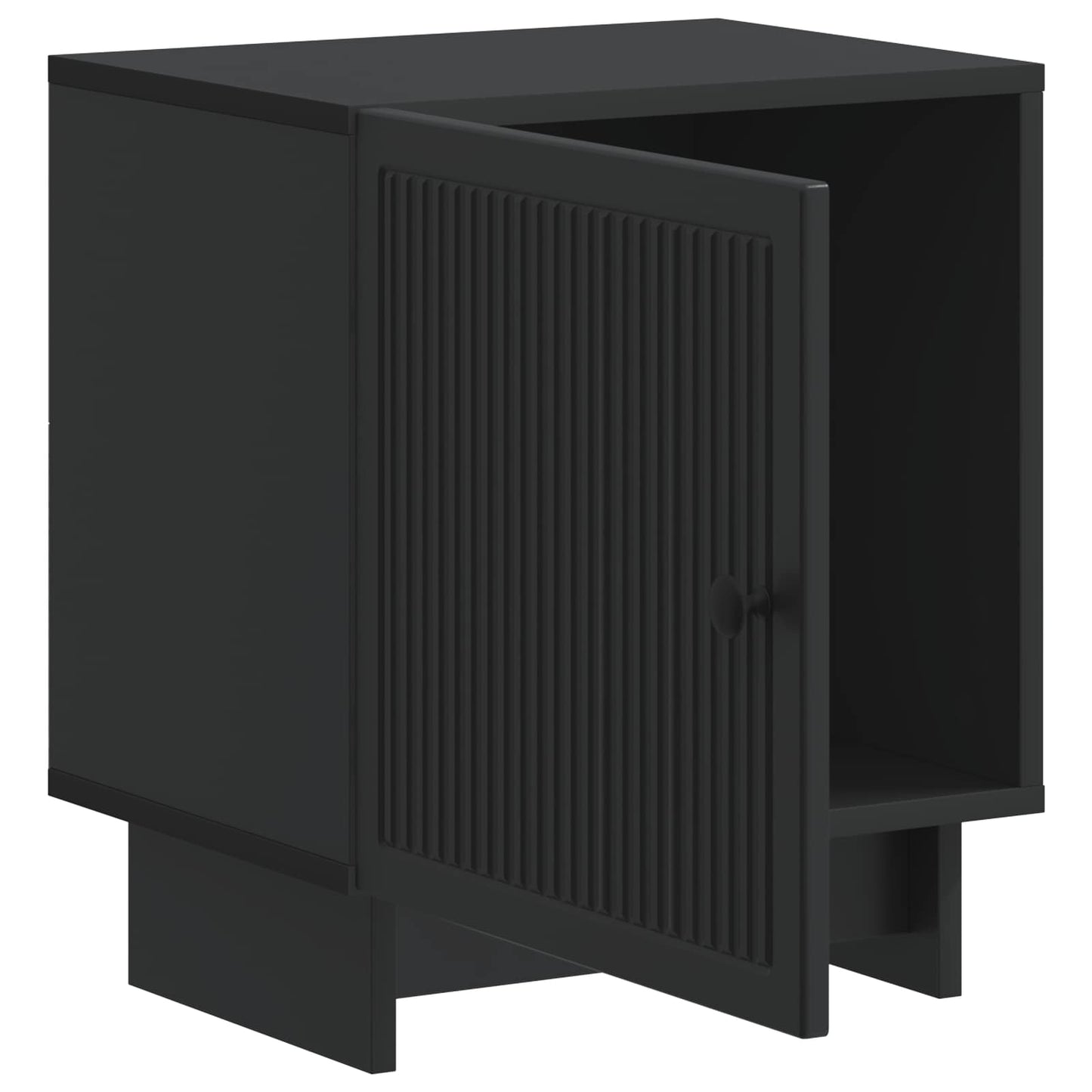 Nachtkastje 2 pcs Zwart 43 x 34,5 x 50 cm Bewerkt hout