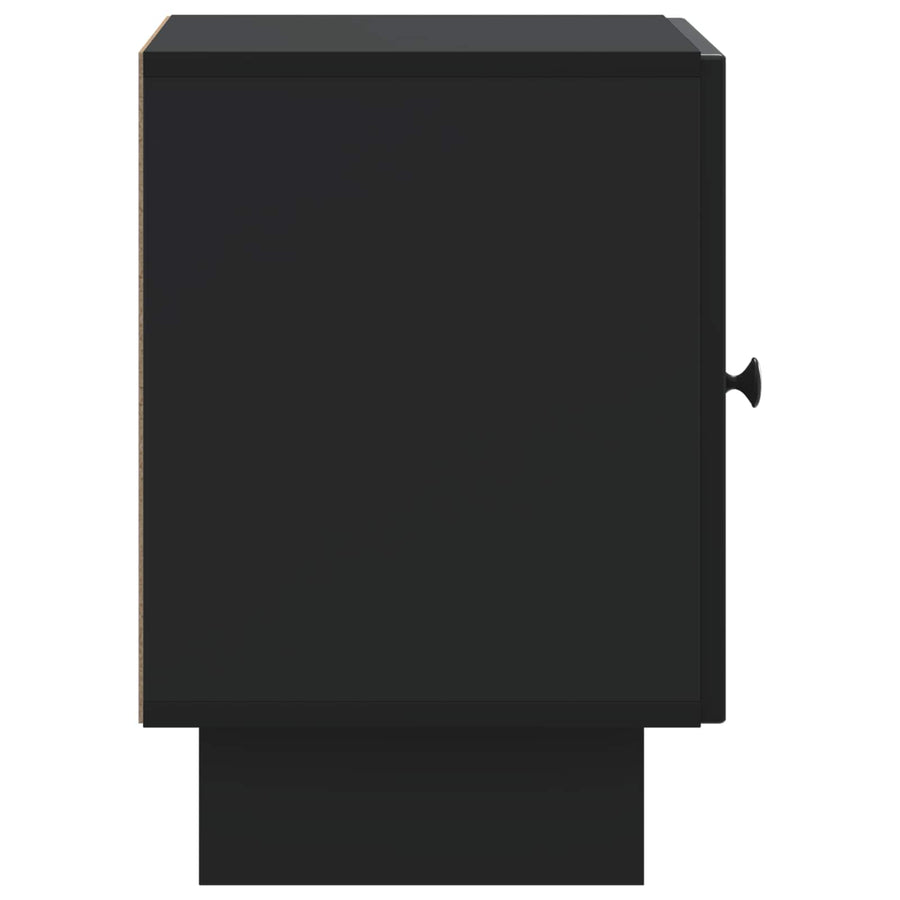 Nachtkastje 2 pcs Zwart 43 x 34,5 x 50 cm Bewerkt hout
