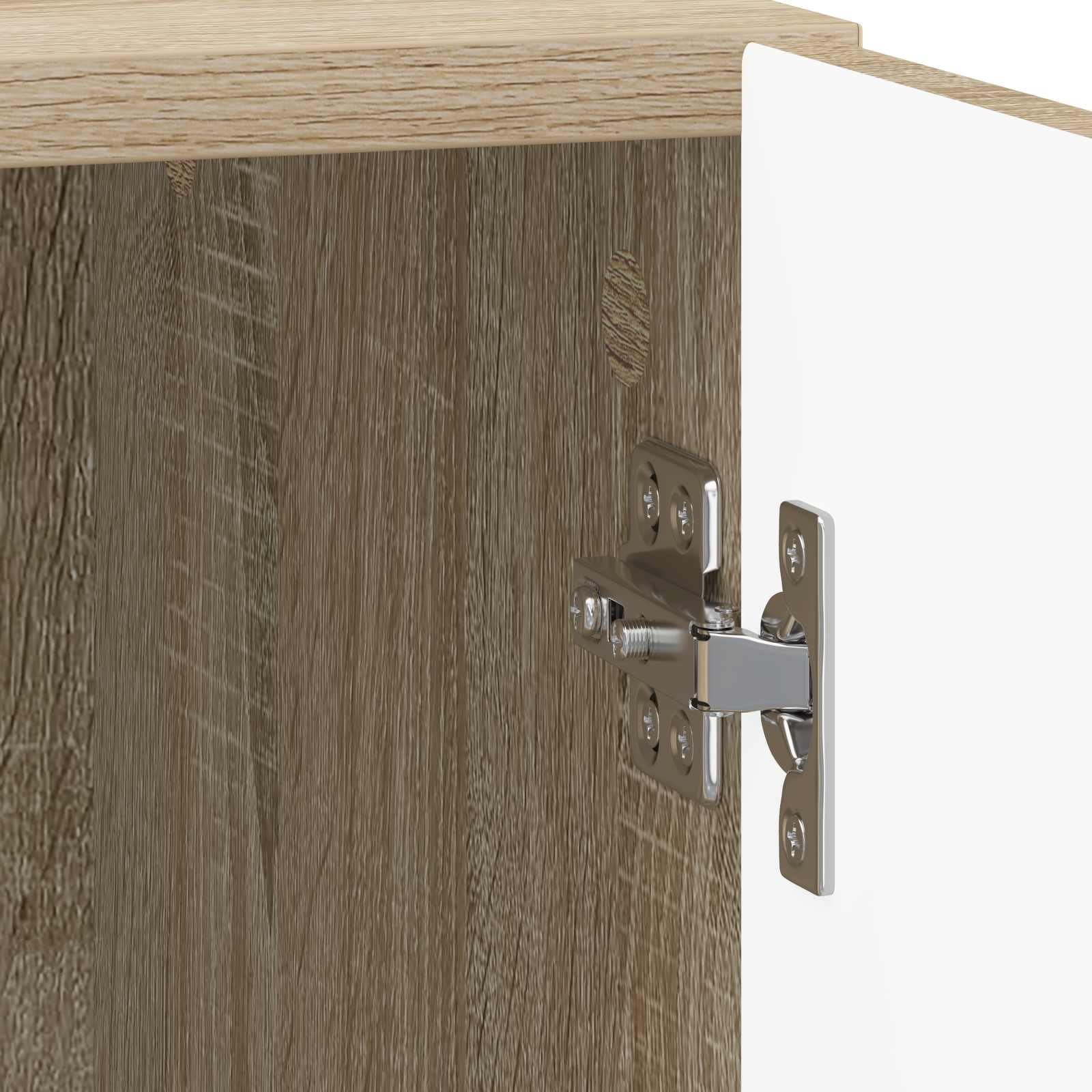 Nachtkastje Sonoma Eiken 43 x 34,5 x 50 cm Bewerkt hout