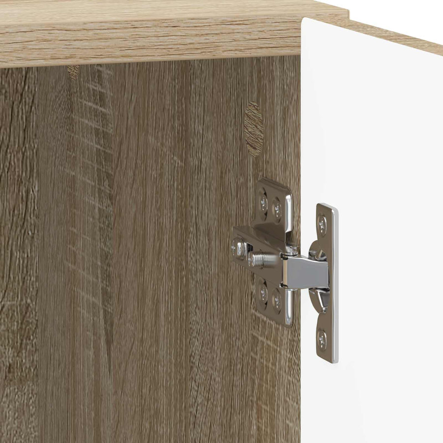 Nachtkastje 2 pcs Sonoma Eiken 43 x 34,5 x 50 cm Bewerkt hout