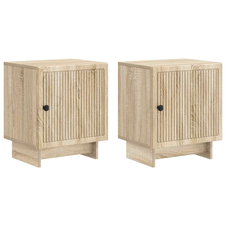 Nachtkastje 2 pcs Sonoma Eiken 43 x 34,5 x 50 cm Bewerkt hout