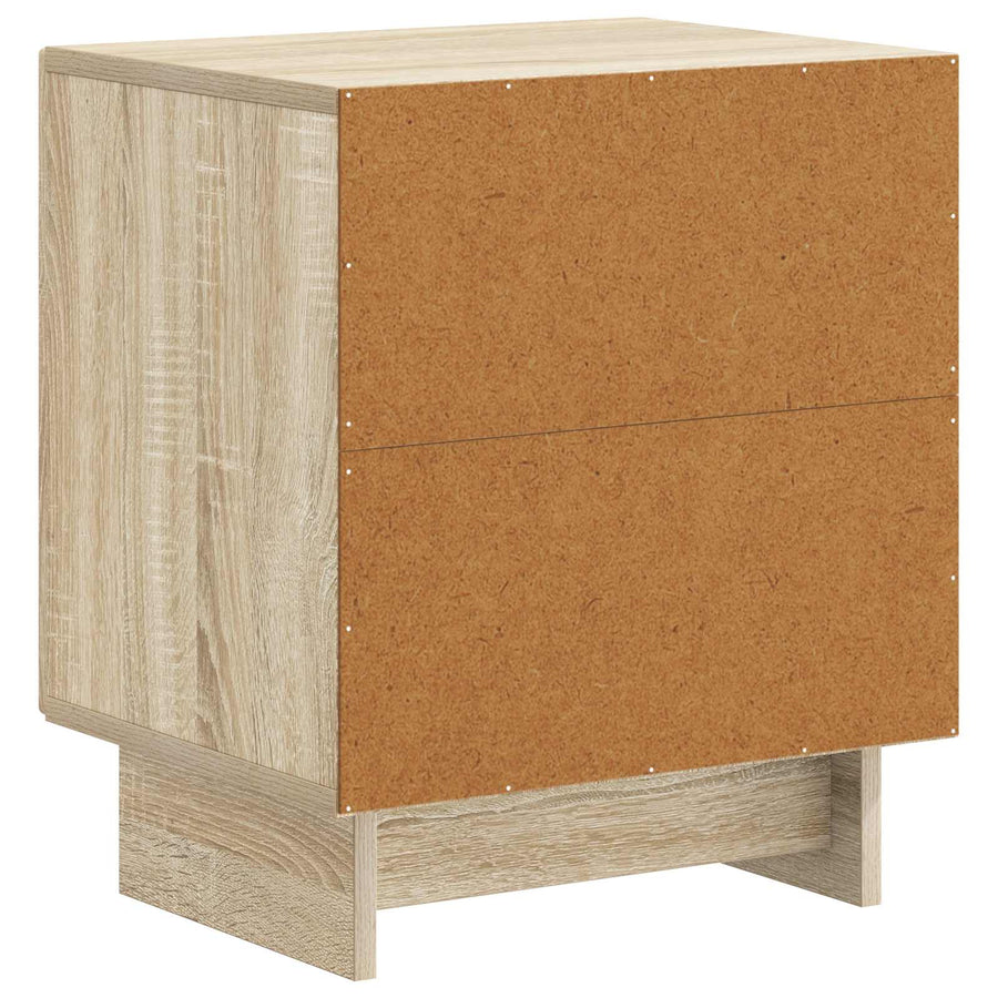 Nachtkastje 2 pcs Sonoma Eiken 43 x 34,5 x 50 cm Bewerkt hout