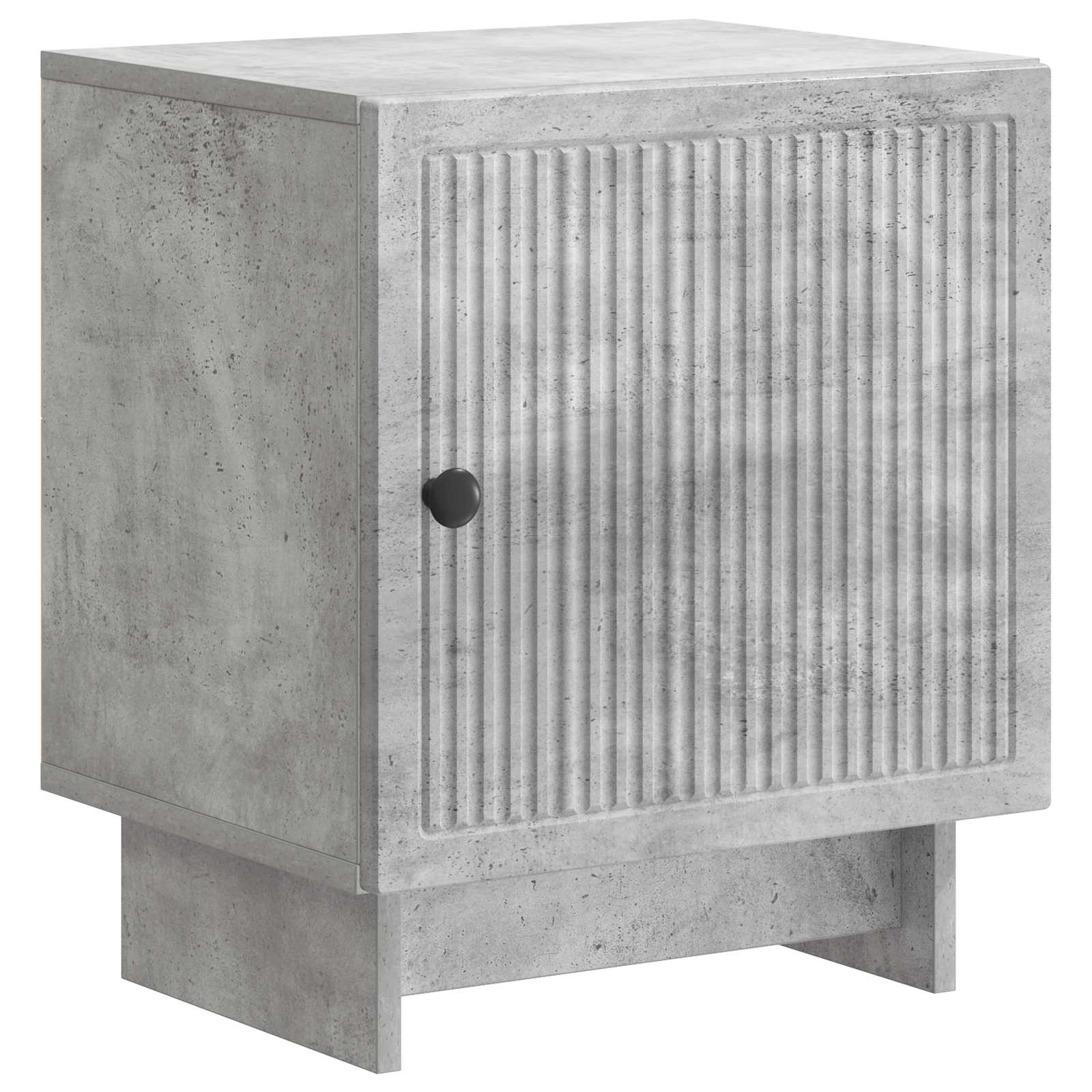 Nachtkastje Betongrijs 43 x 34,5 x 50 cm Bewerkt hout