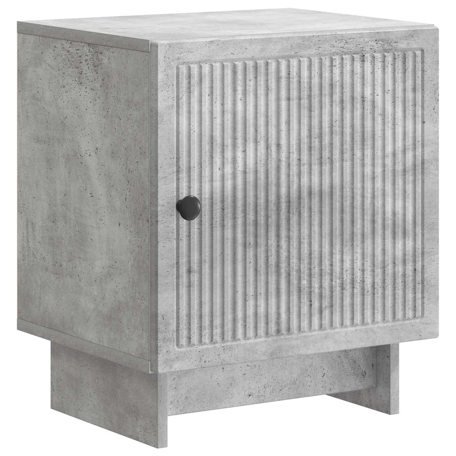 Nachtkastje Betongrijs 43 x 34,5 x 50 cm Bewerkt hout
