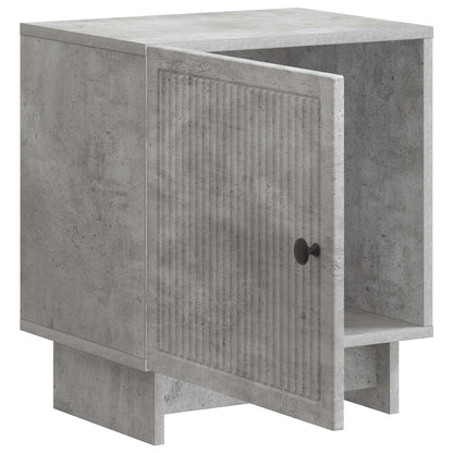 Nachtkastje Betongrijs 43 x 34,5 x 50 cm Bewerkt hout