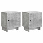 Nachtkastjes 2 stuks betongrijs 43x34,5x50 cm
