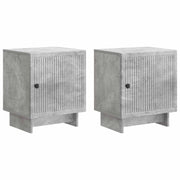 Nachtkastjes 2 stuks betongrijs 43x34,5x50 cm