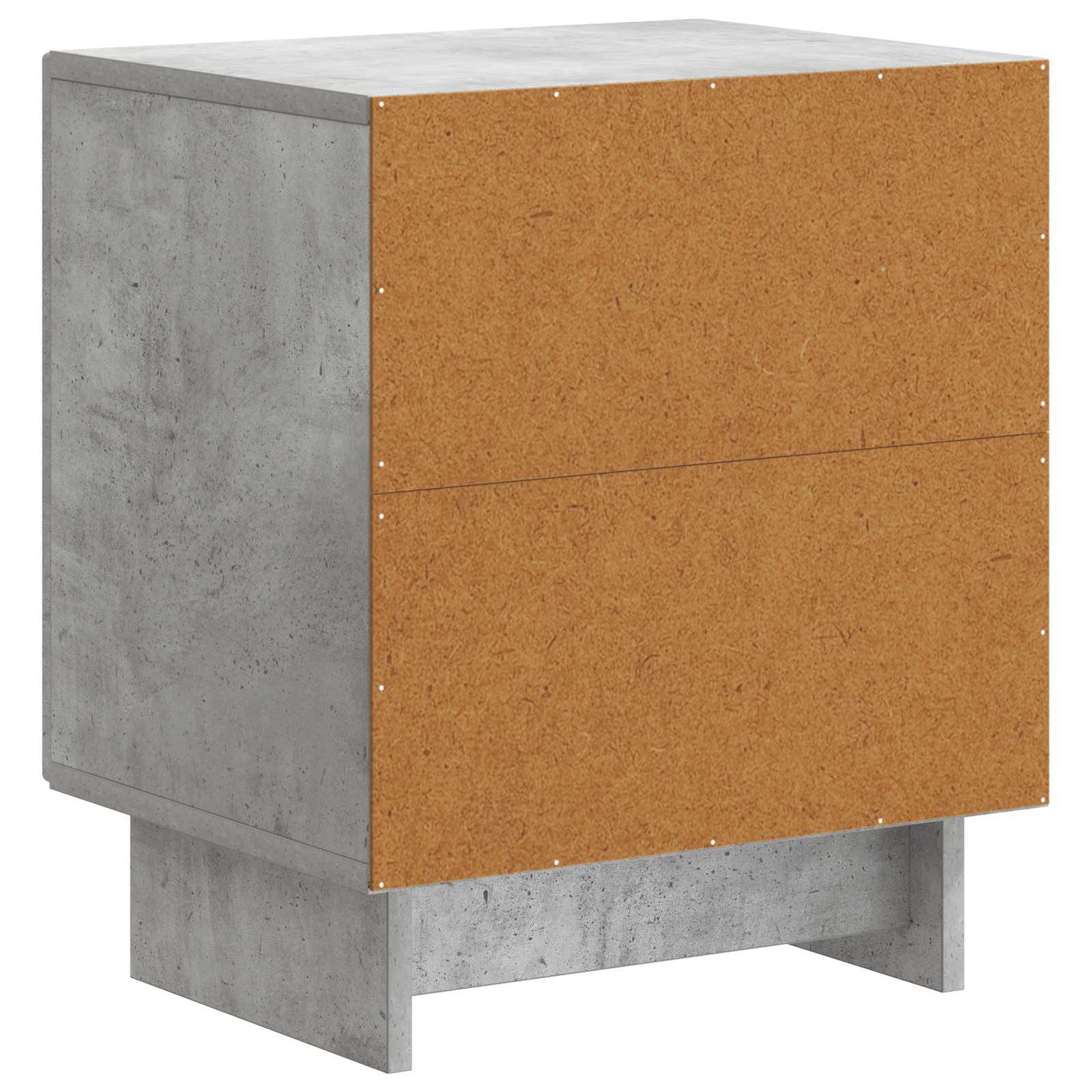Nachtkastje 2 pcs Betongrijs 43 x 34,5 x 50 cm Bewerkt hout