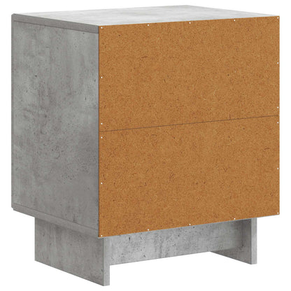 Nachtkastje 2 pcs Betongrijs 43 x 34,5 x 50 cm Bewerkt hout