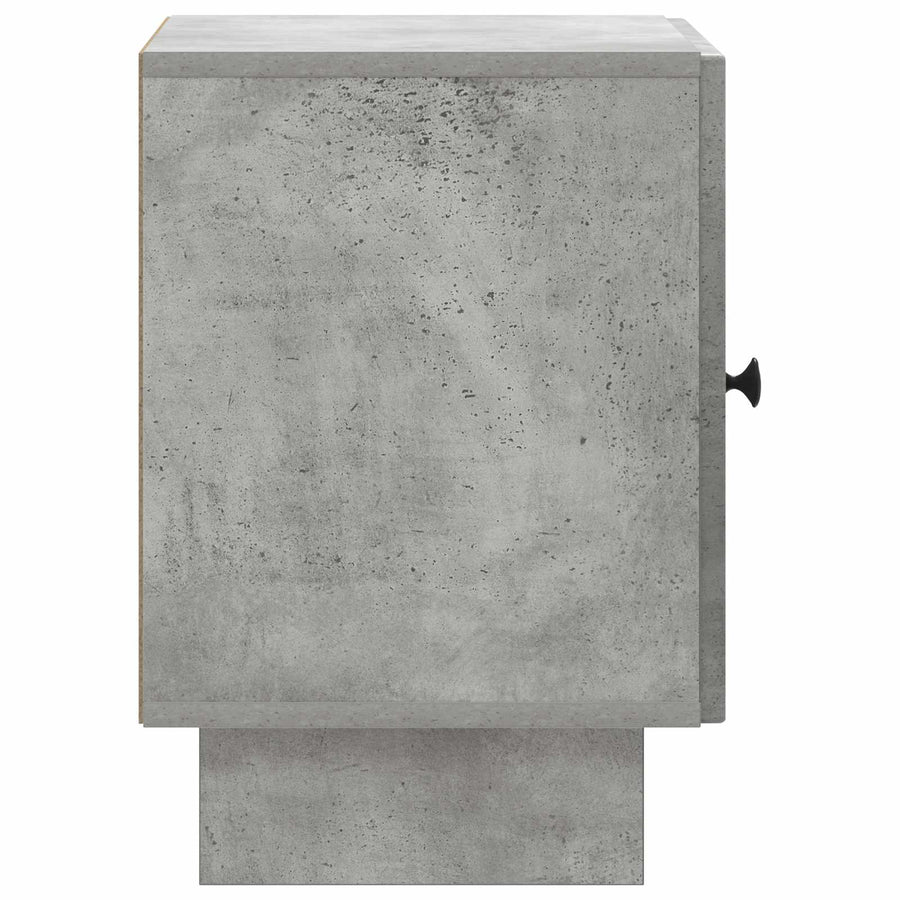 Nachtkastje 2 pcs Betongrijs 43 x 34,5 x 50 cm Bewerkt hout