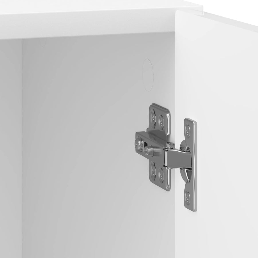 Nachtkastje 2 pcs Hoogglans Wit 43 x 34,5 x 50 cm Bewerkt hout