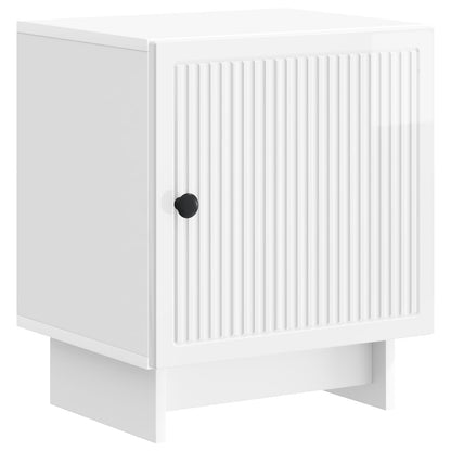 Nachtkastje 2 pcs Hoogglans Wit 43 x 34,5 x 50 cm Bewerkt hout