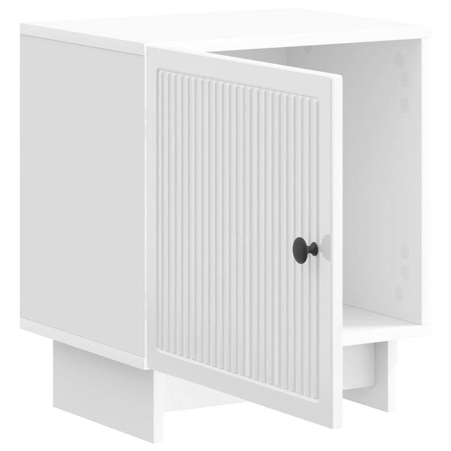 Nachtkastje 2 pcs Hoogglans Wit 43 x 34,5 x 50 cm Bewerkt hout