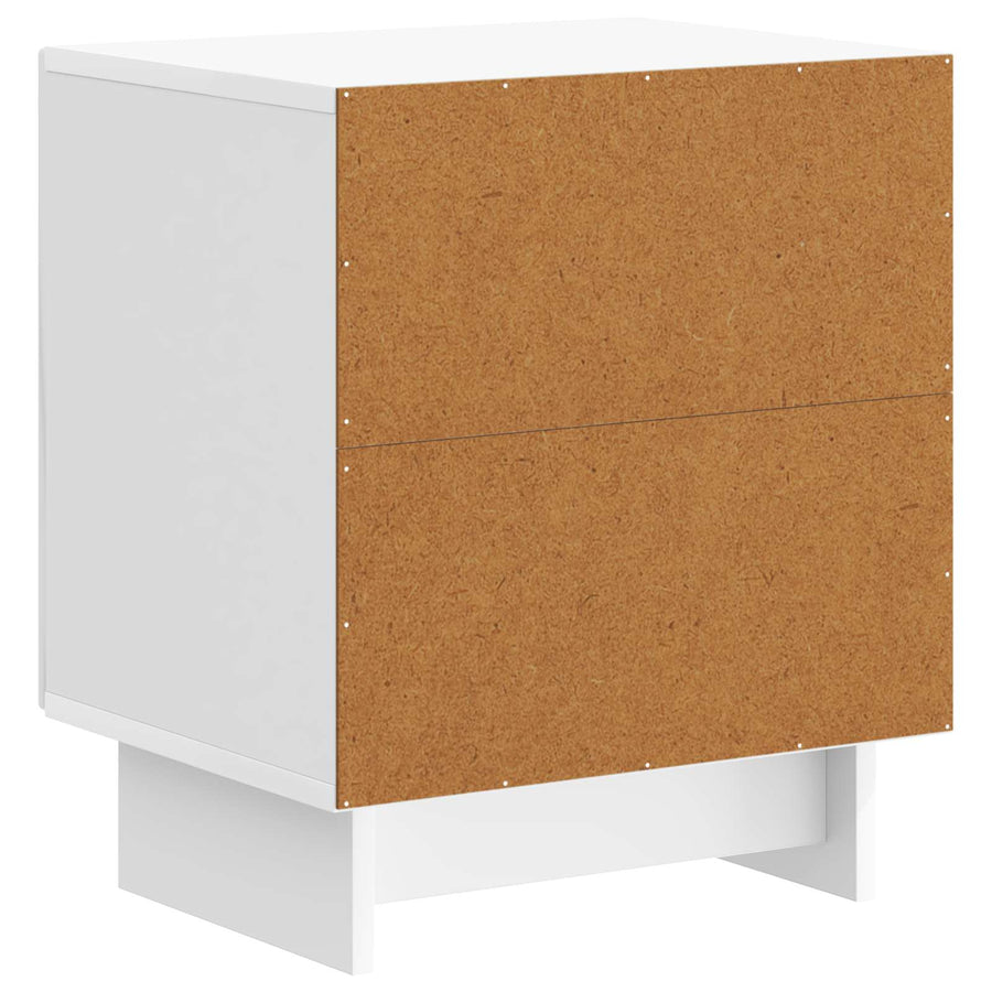 Nachtkastje 2 pcs Hoogglans Wit 43 x 34,5 x 50 cm Bewerkt hout