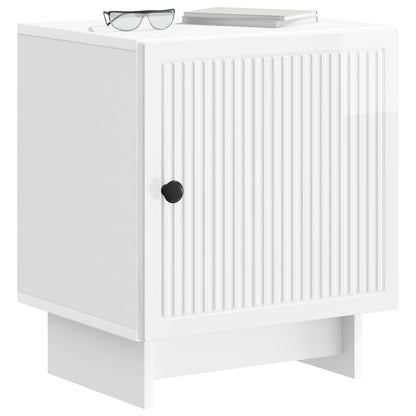 Nachtkastje 2 pcs Hoogglans Wit 43 x 34,5 x 50 cm Bewerkt hout