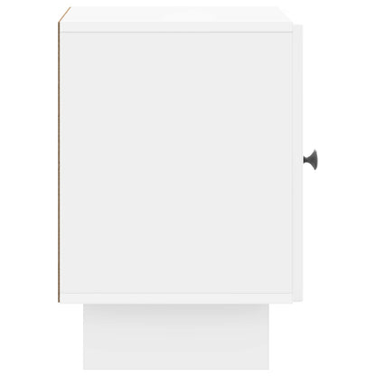 Nachtkastje 2 pcs Hoogglans Wit 43 x 34,5 x 50 cm Bewerkt hout