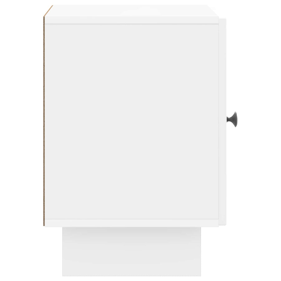 Nachtkastje 2 pcs Hoogglans Wit 43 x 34,5 x 50 cm Bewerkt hout