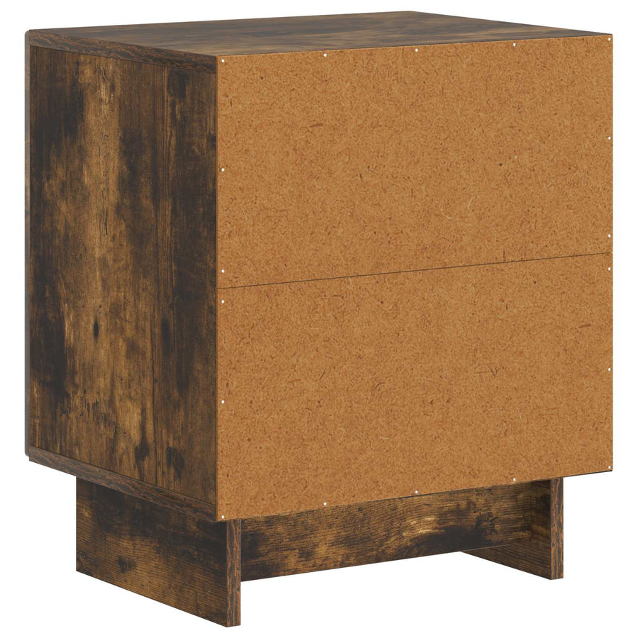 Nachtkastje Gerookt eiken 43 x 34,5 x 50 cm Bewerkt hout
